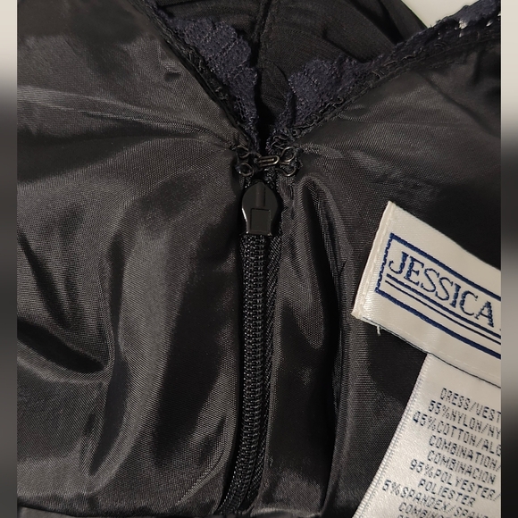 Jessica Howard Black Slimming Formal Dress - Size 14 - NWT - Picture 8 of 11